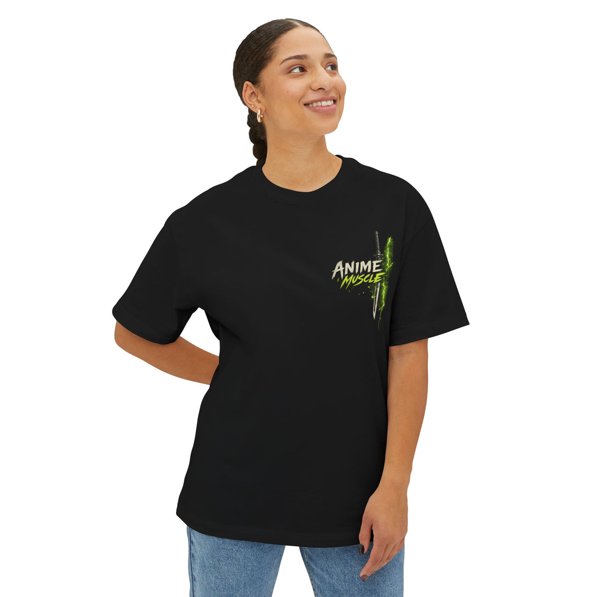 Anime Muscle Tee — Retro Gym Anime Graphic Shirt