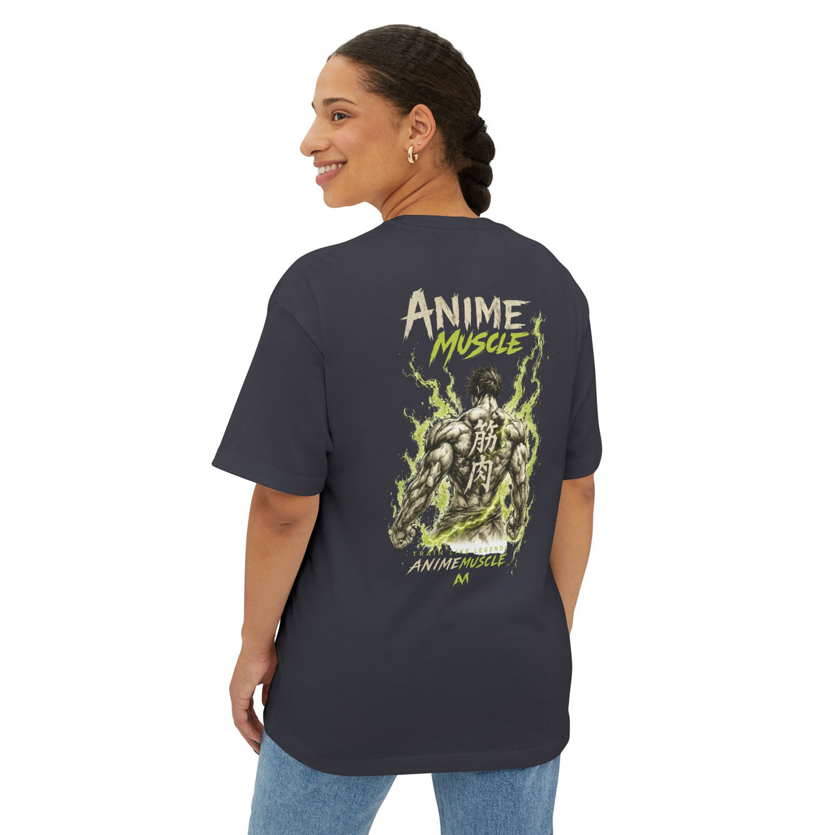Anime Muscle Tee — Retro Gym Anime Graphic Shirt