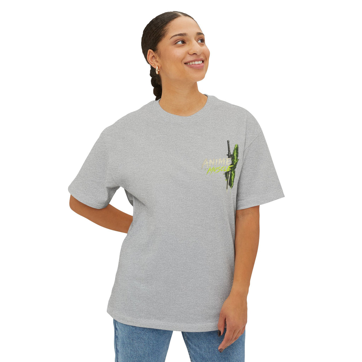 Anime Muscle Tee — Retro Gym Anime Graphic Shirt